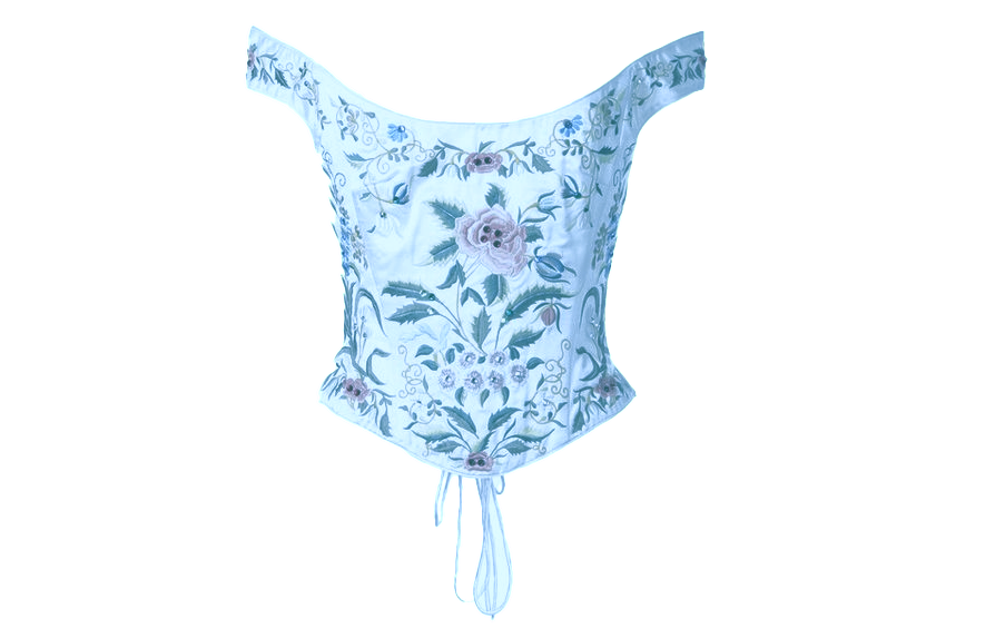 Thumbnail: Floral Off-shoulder corset top