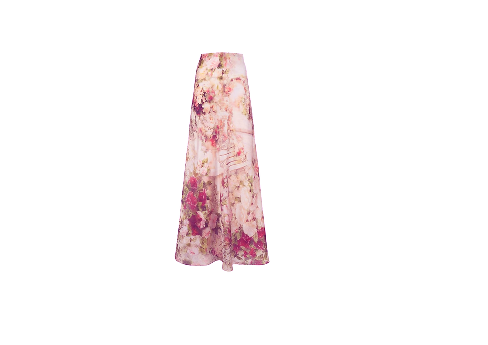 Thumbnail: Floral printed A-Line Skirt