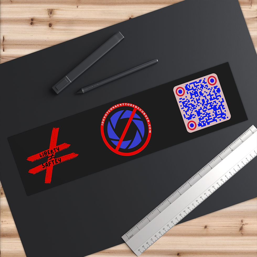 Thumbnail: Bumper Sticker — "I Do Not Consent To Be Recorded Privacy Statement Sticker