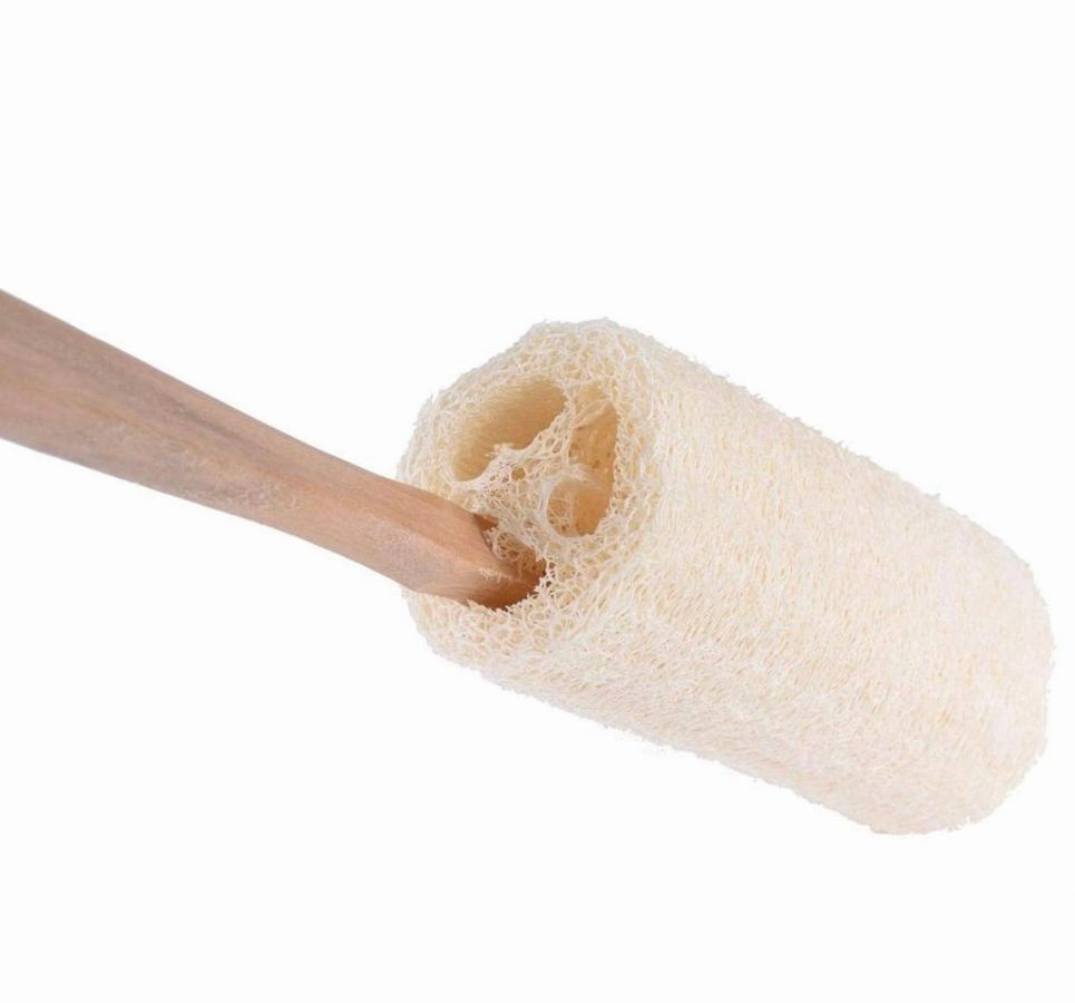 Thumbnail: Natural Loofah Bath Brush w/Long Handle.