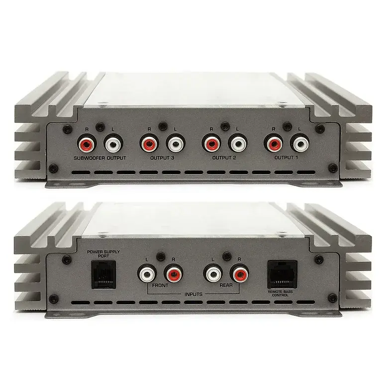 Comando 4S-122 amplifier, dual 1 ohm 4000w, rear view