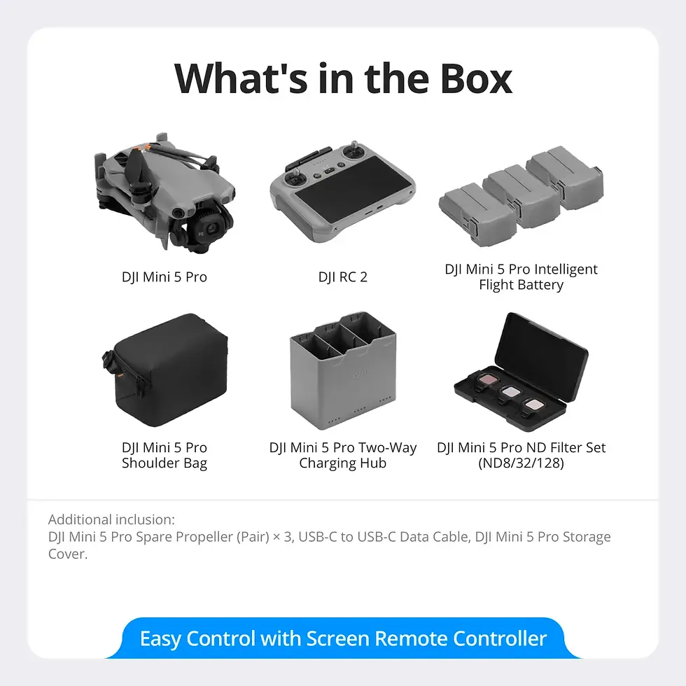 Thumbnail: DJI Mini 5 Pro Fly More Combo with RC 2 (In US Stock)