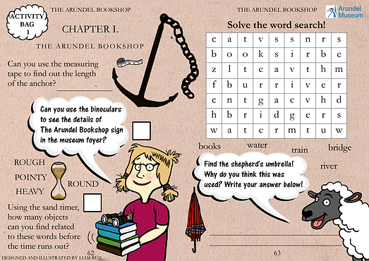 Arundel Museum Activity Bag 1 - Children's Book Sheet