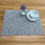 Miniaturbild: Filz-Tischset 35x45cm - hellgrau meliert