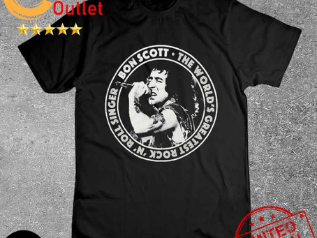 Bon Scott The World’s Greatest Rock N Roll Singer Twgrrs Circle Shirt