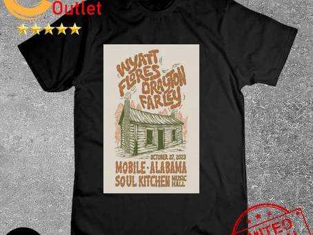 Wyatt Flores Mobile, AL, Soul Kitchen Music Hall October 27, 2023 t-shirt