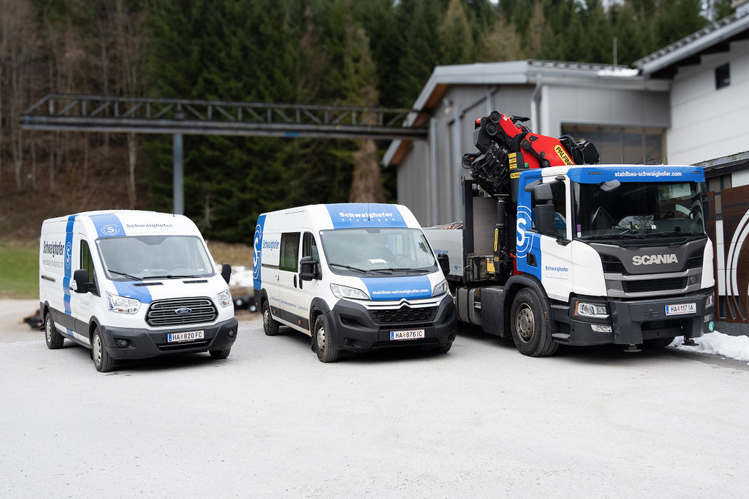 Firmenautos von von Stahlbau Schwaighofer in Salzburg