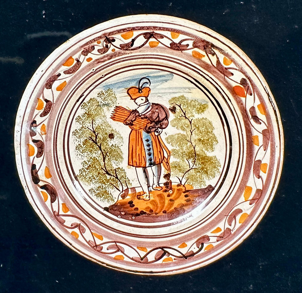 14 Faïences diverses - Assiette