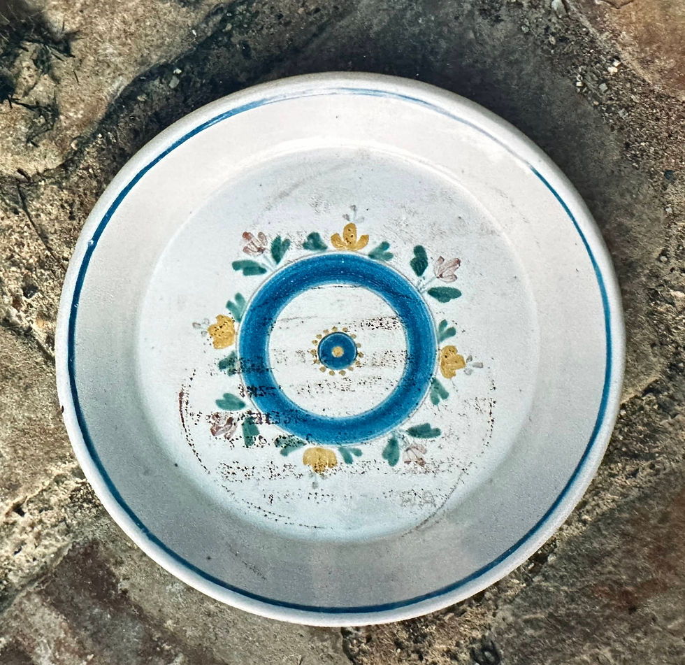 4 Faïence du Beauvaisis XIXe - Assiette