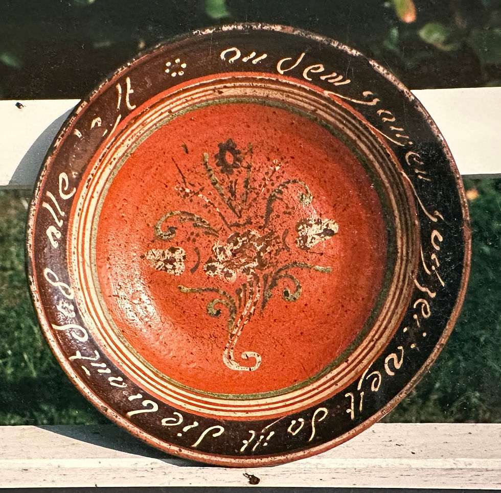 10 Terres vernissées diverses - Plat . Assiette décors végétal.jpg