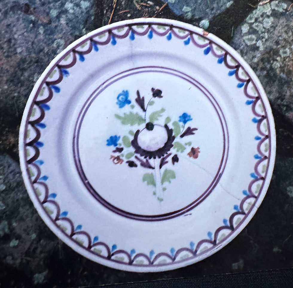 8 Faïence du Beauvaisis XIXe - Assiette