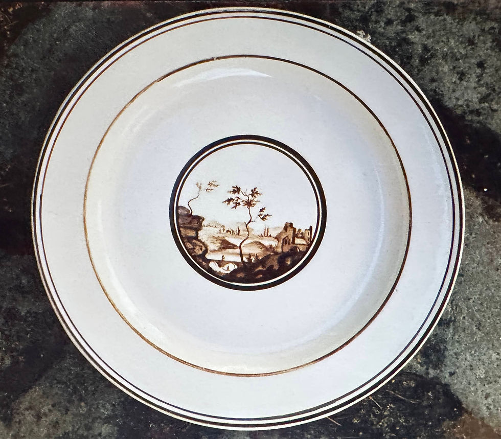 20 Faïence fine peinte XIXe