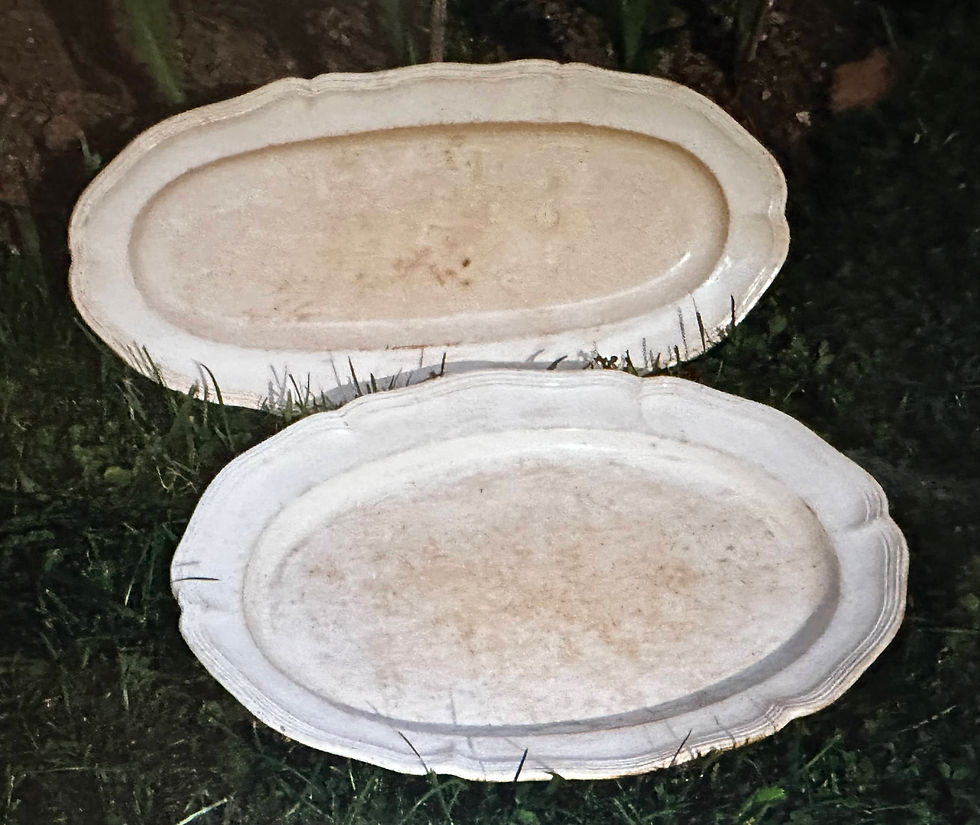 8 Faïence fine blanche XIXe