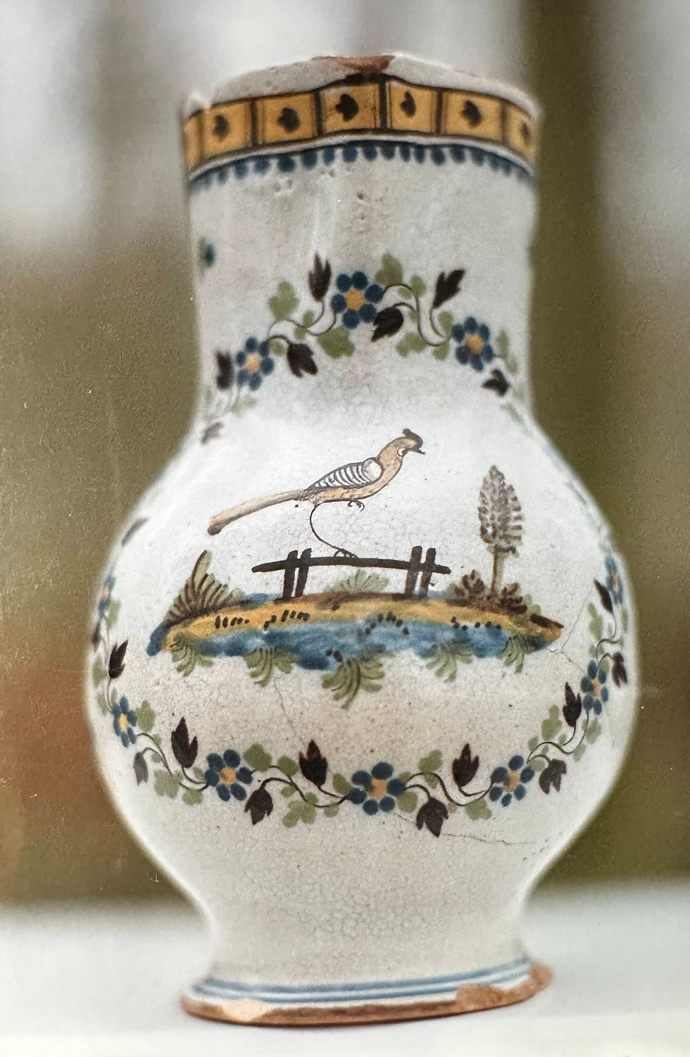 9(a) Faïences du Beauvaisis XIXe - Pichet