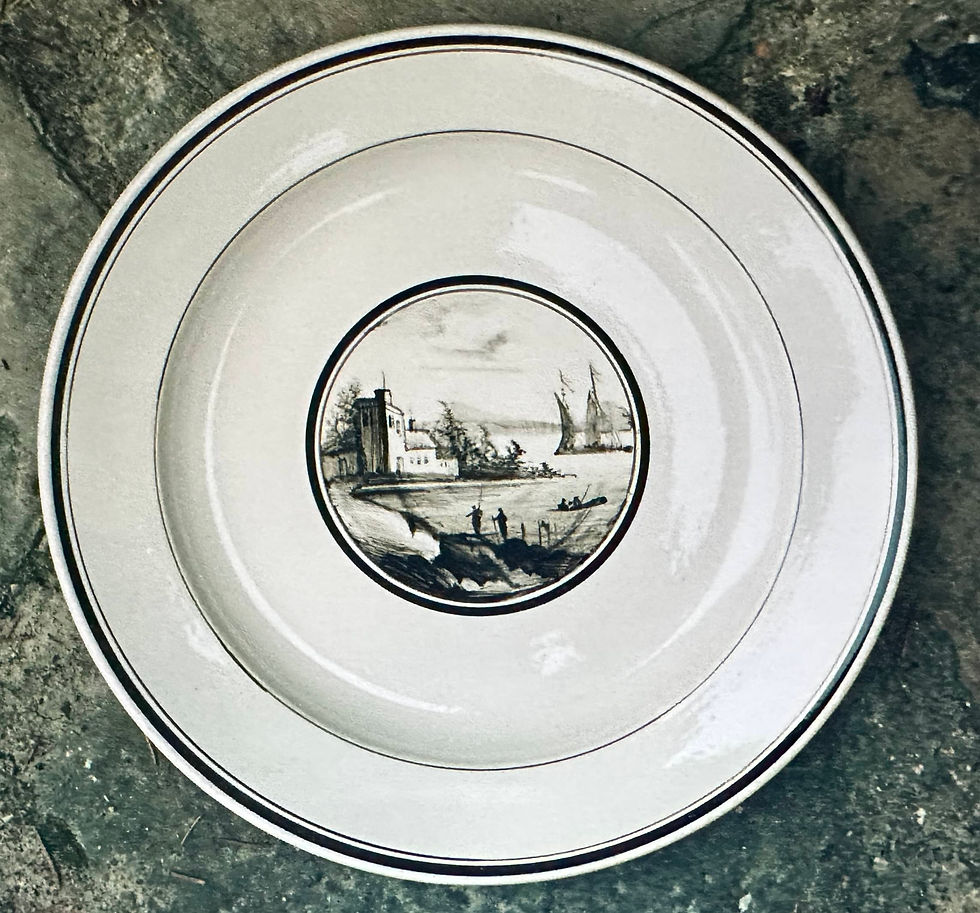 15 Faïence fine peinte XIXe