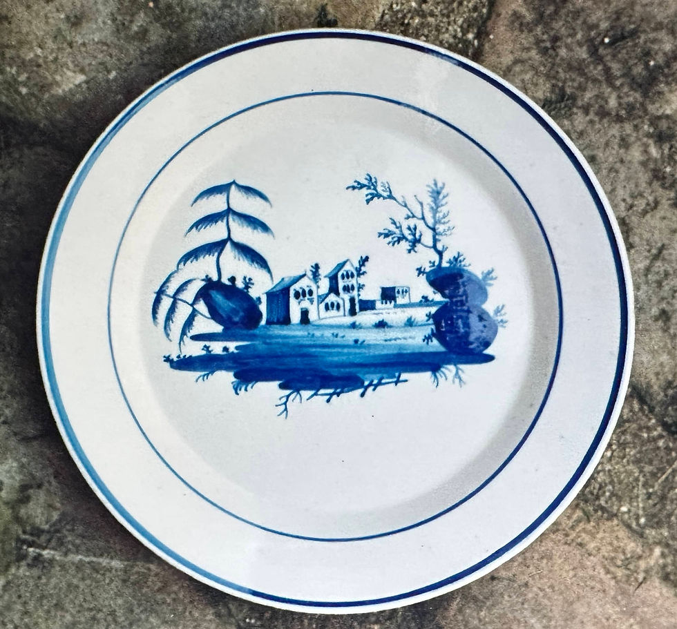 25 Faïence fine peinte XIXe