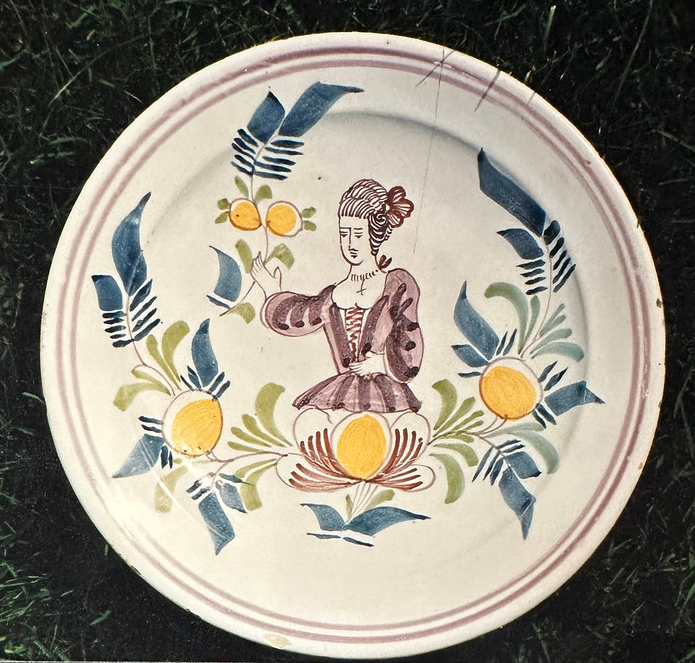 2 Faïence du Nord - XIXe Assiette