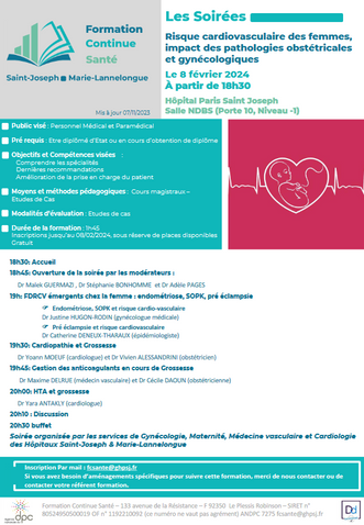 08/02/24 . Les Soirées - Formation Continue Santé