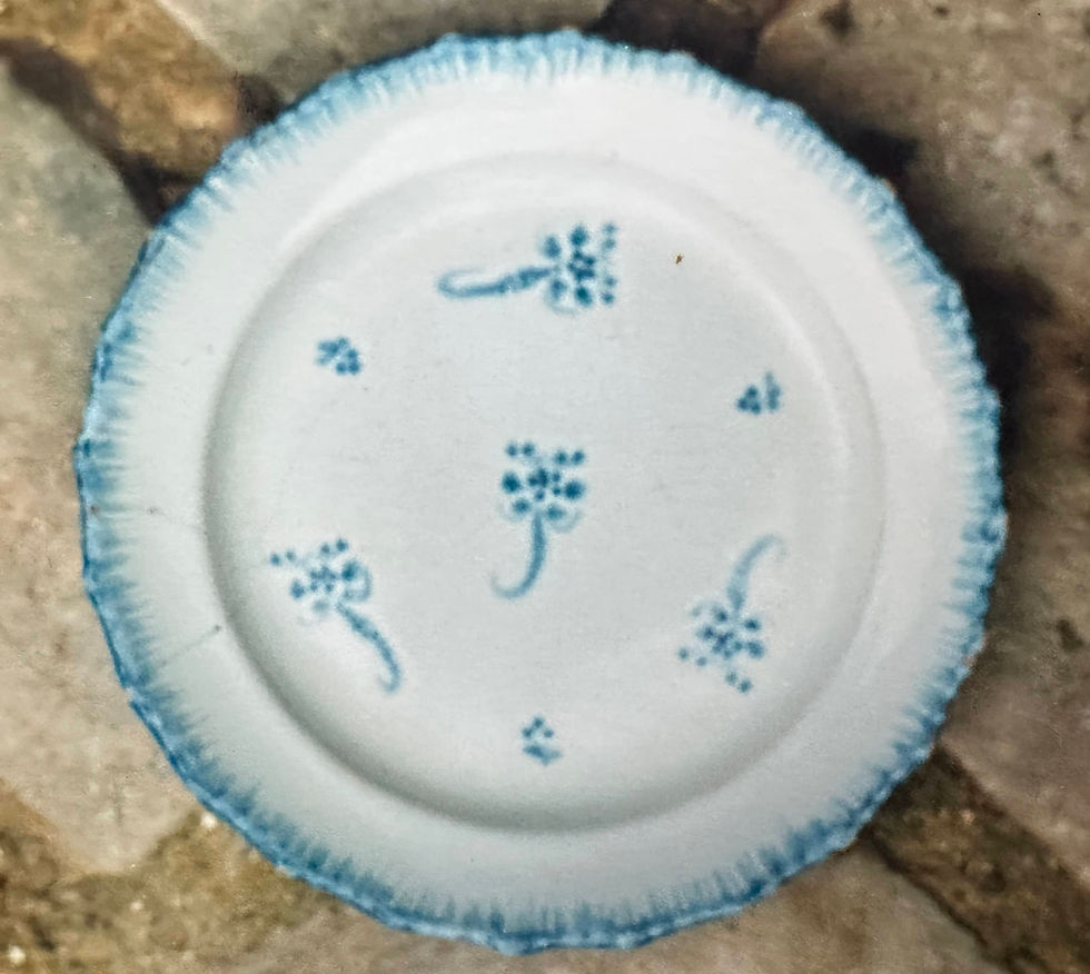 2 Faïence du Beauvaisis XIXe - Assiette