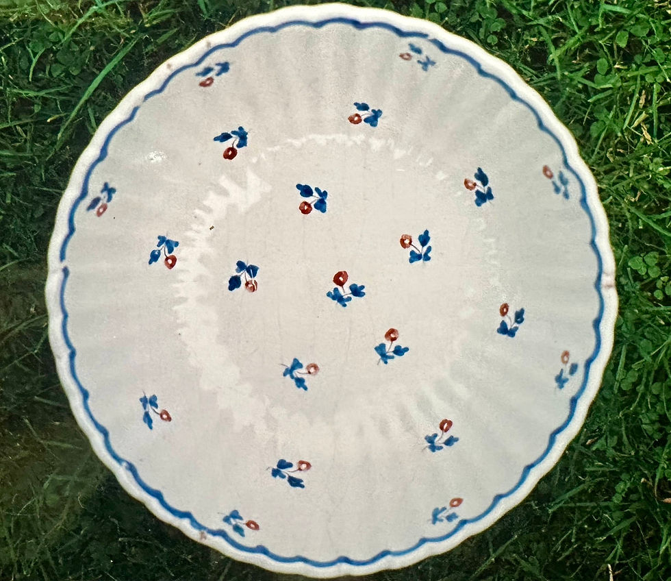 25 Faïence du Beauvaisis XIXe - Saladier