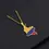 Thumbnail: Map Flag Pendant Necklace Women Men Collar de Bandera