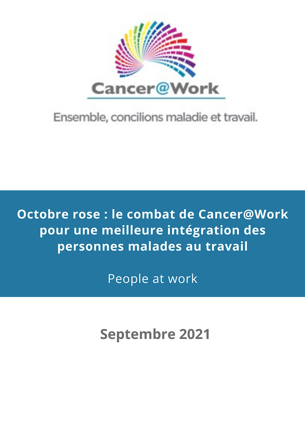 Octobre rose : le combat de Cancer@Work ...