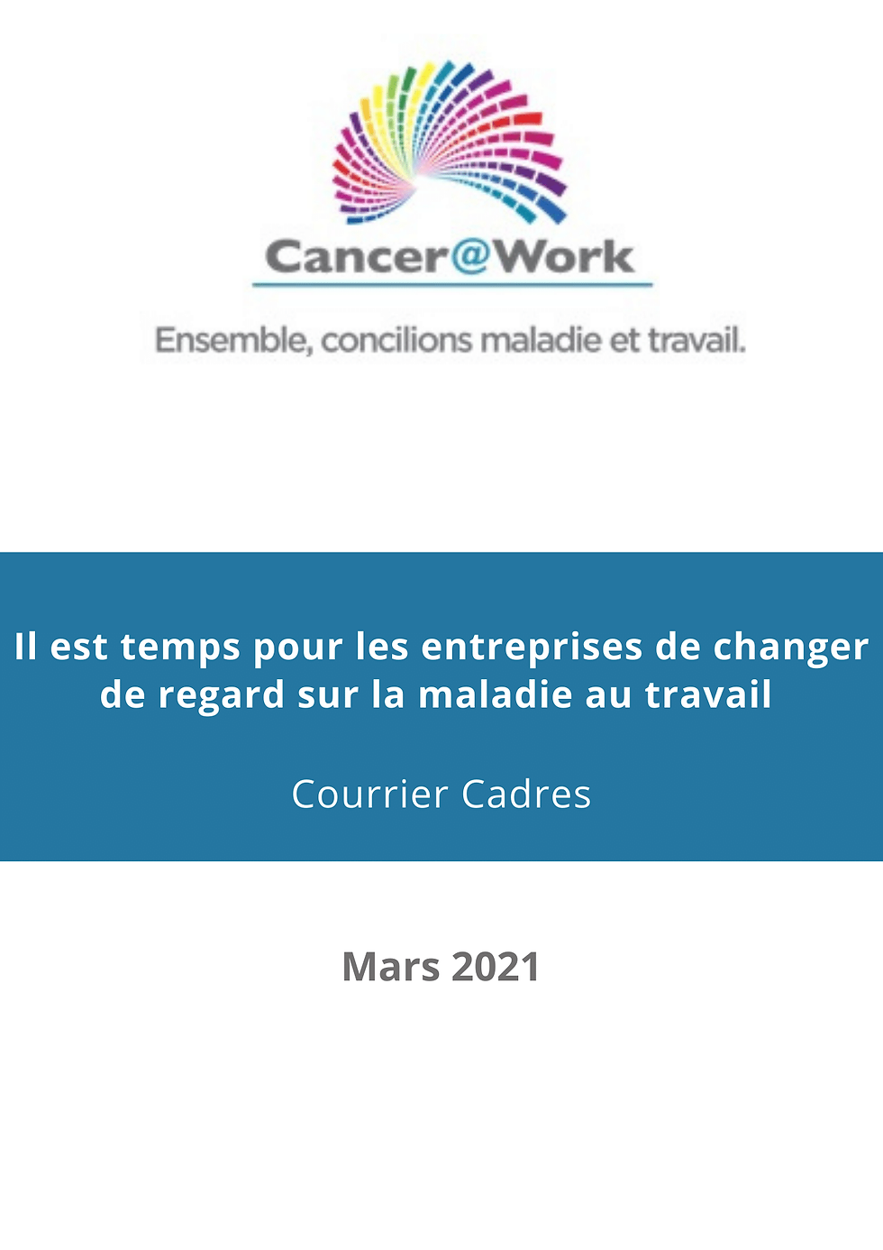 Changer de regard sur la maladie au travail