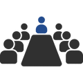 Corporate event meeting table