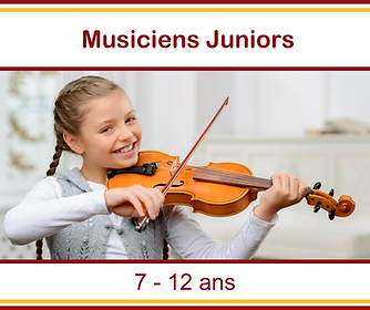 Musiciens de 7 à 12 ans