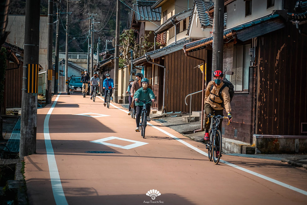 Bike tour conducted by Asago Cycling