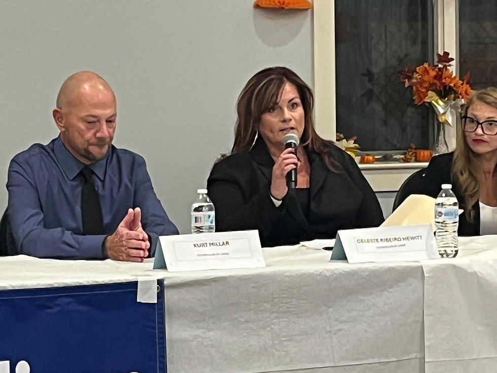 Celeste Ribeiro Hewitt at Winthrop Republican Town Committee Candidate Night