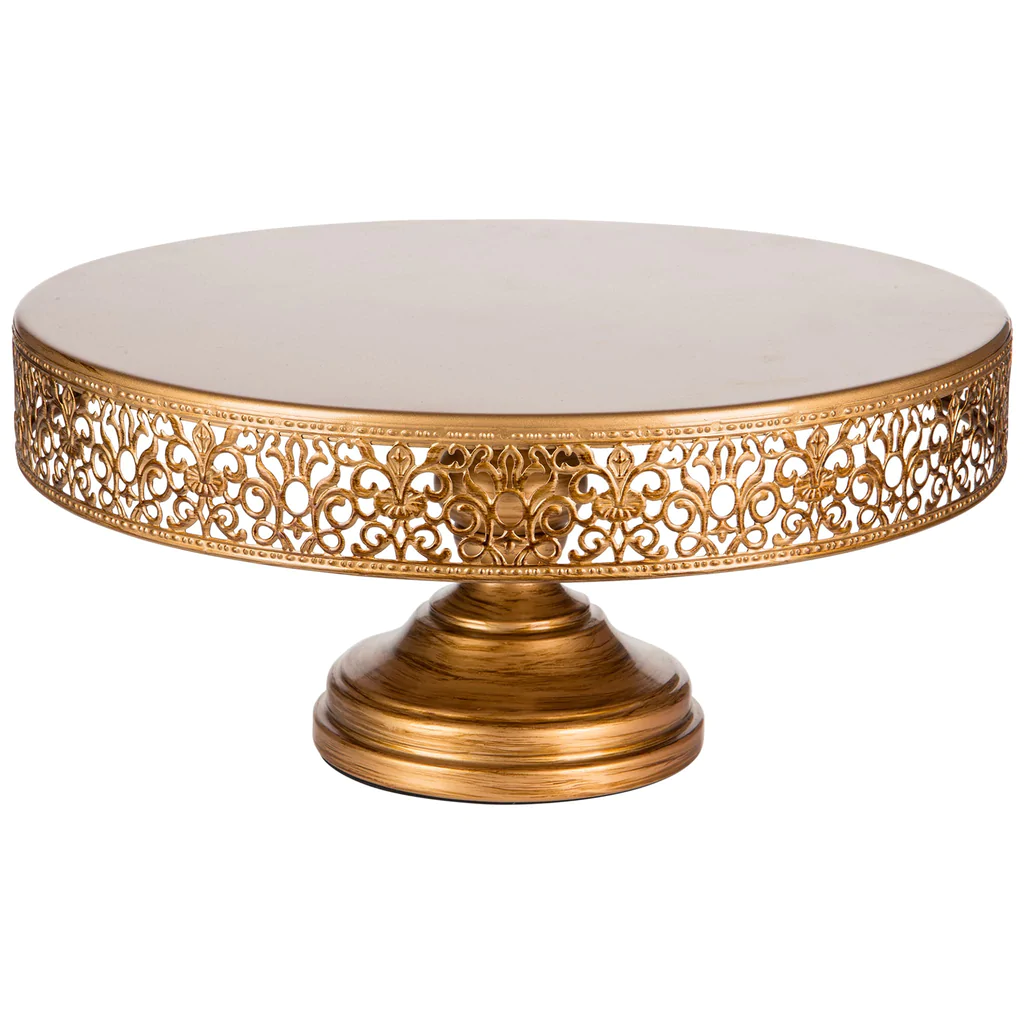 14" Gold Cake Stand