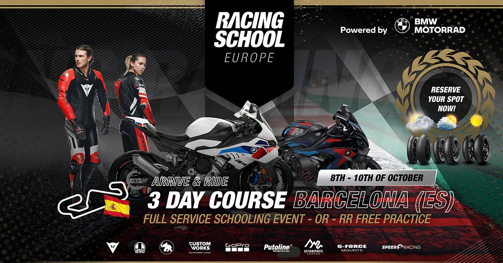Wegrace training circuit Barcelona 8 - 10 Oktober met Moto Academy Bouwmeester en Racing School Europe