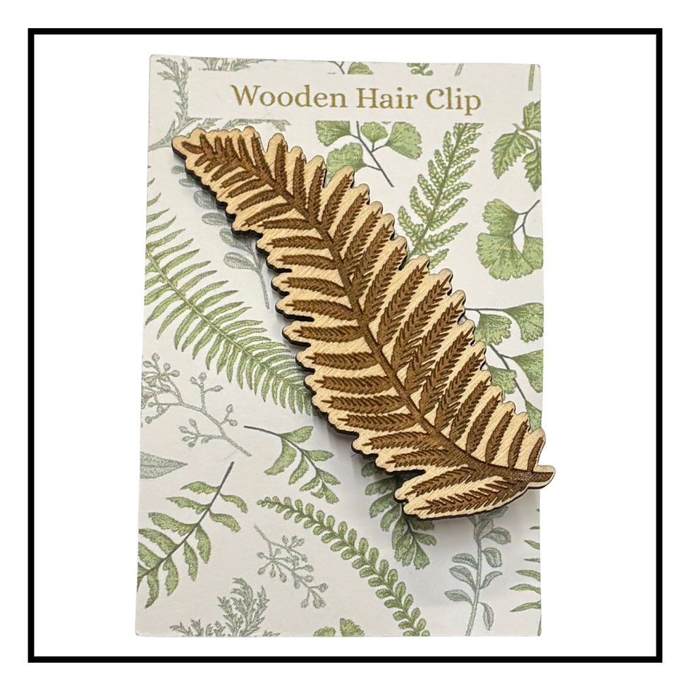 Thumbnail: Lazycoo Studios Wooden Hairclips