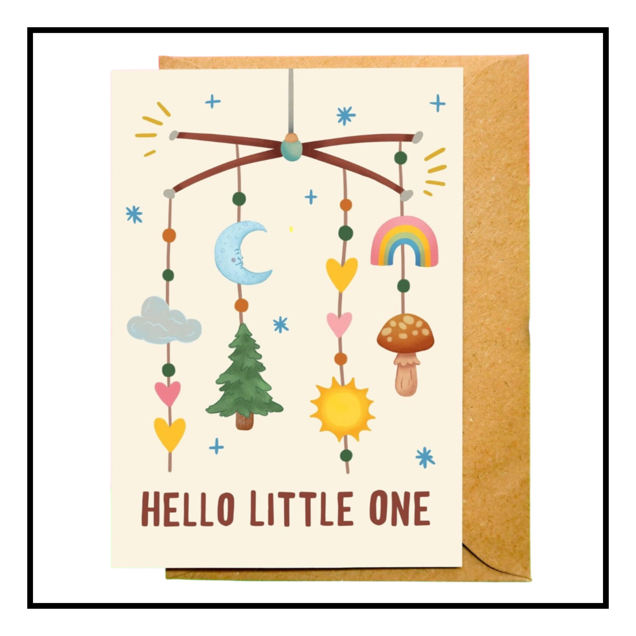 Emily Peet Illustrations Hello Little One Greeting Card