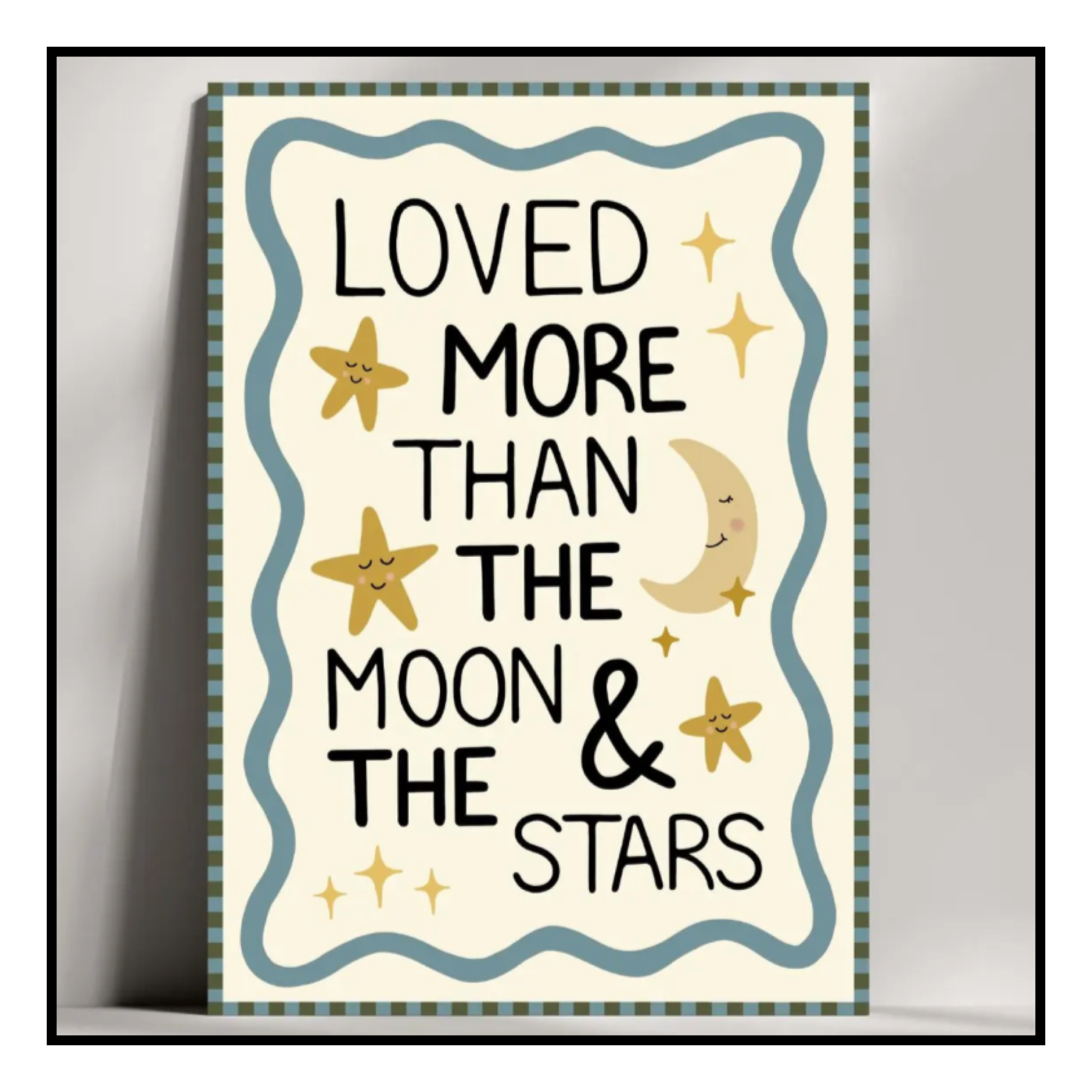 Periodic Prints Moon & Stars Print