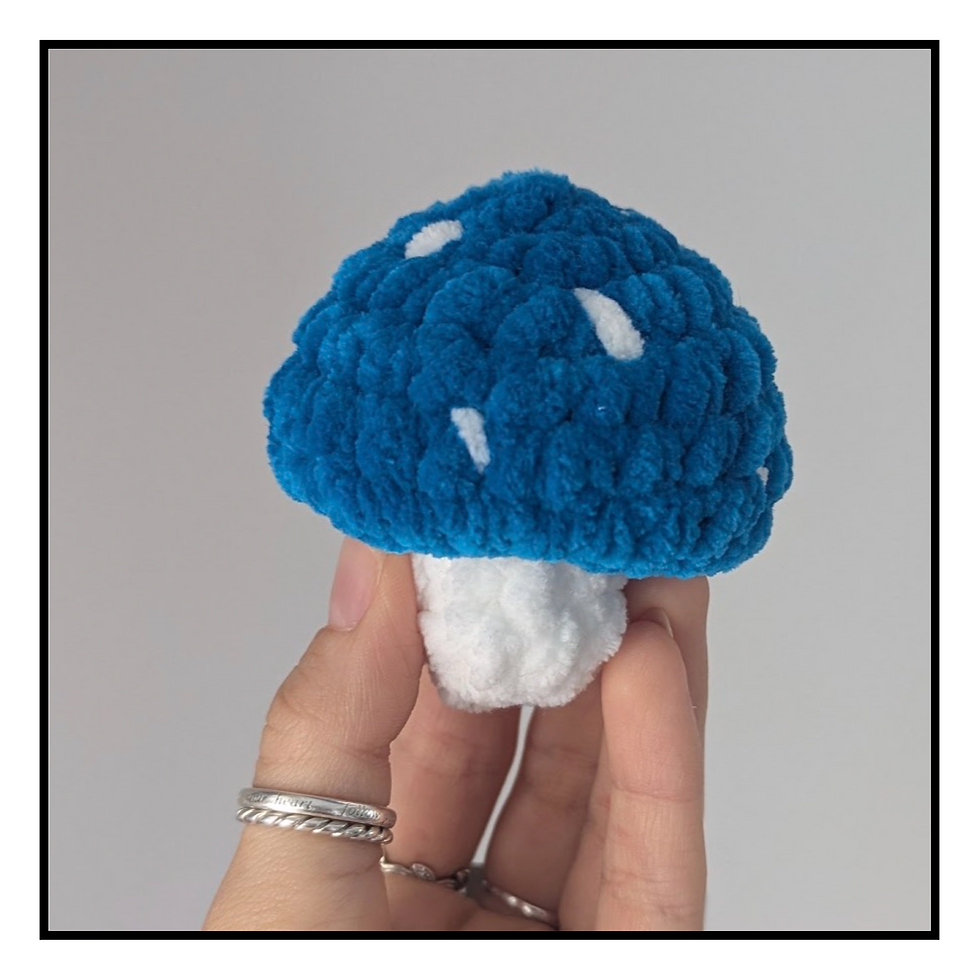 Thumbnail: Cotton Fox Crochet Spotty Fidget Mushroom
