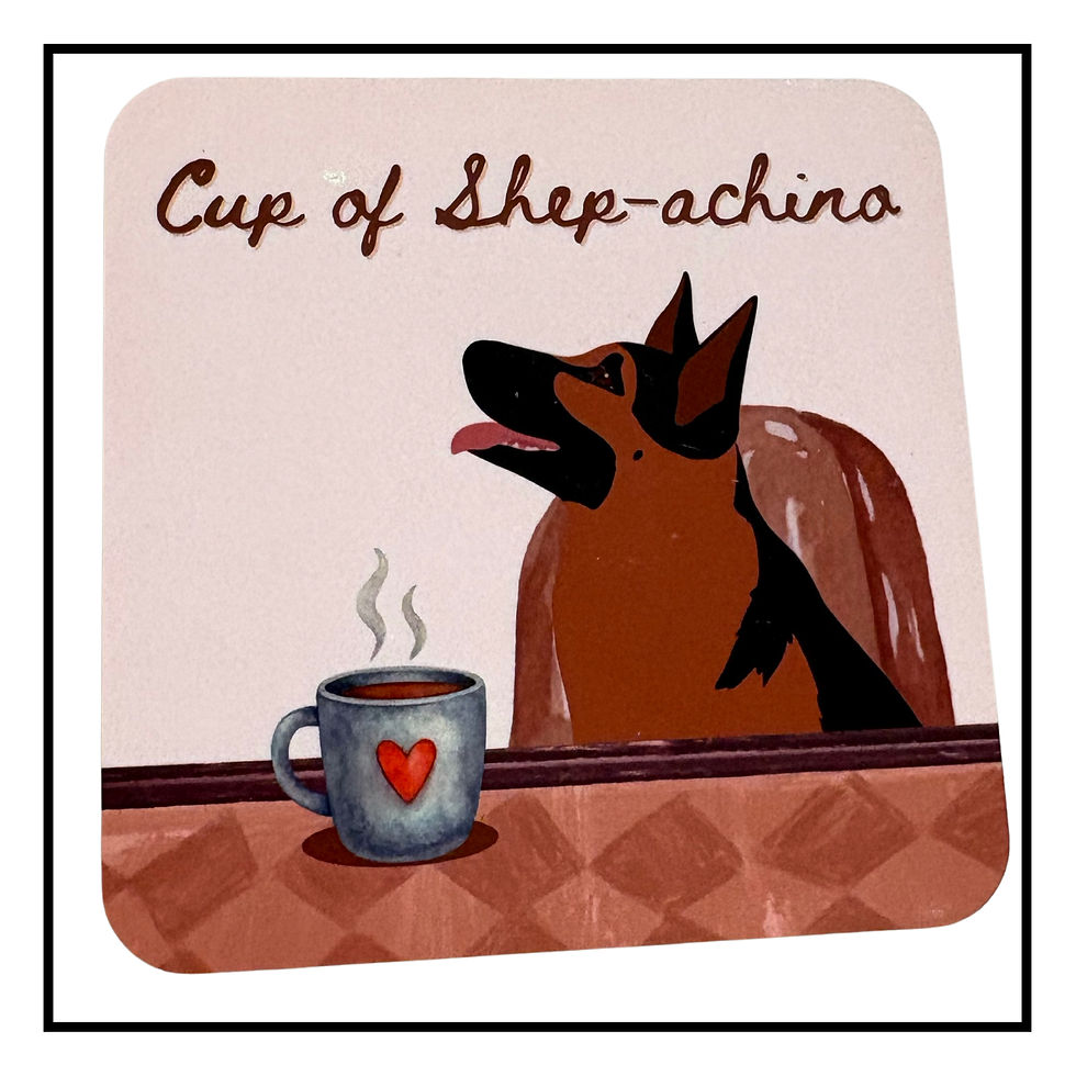 Thumbnail: KCreates Dog Related Drink Coaster