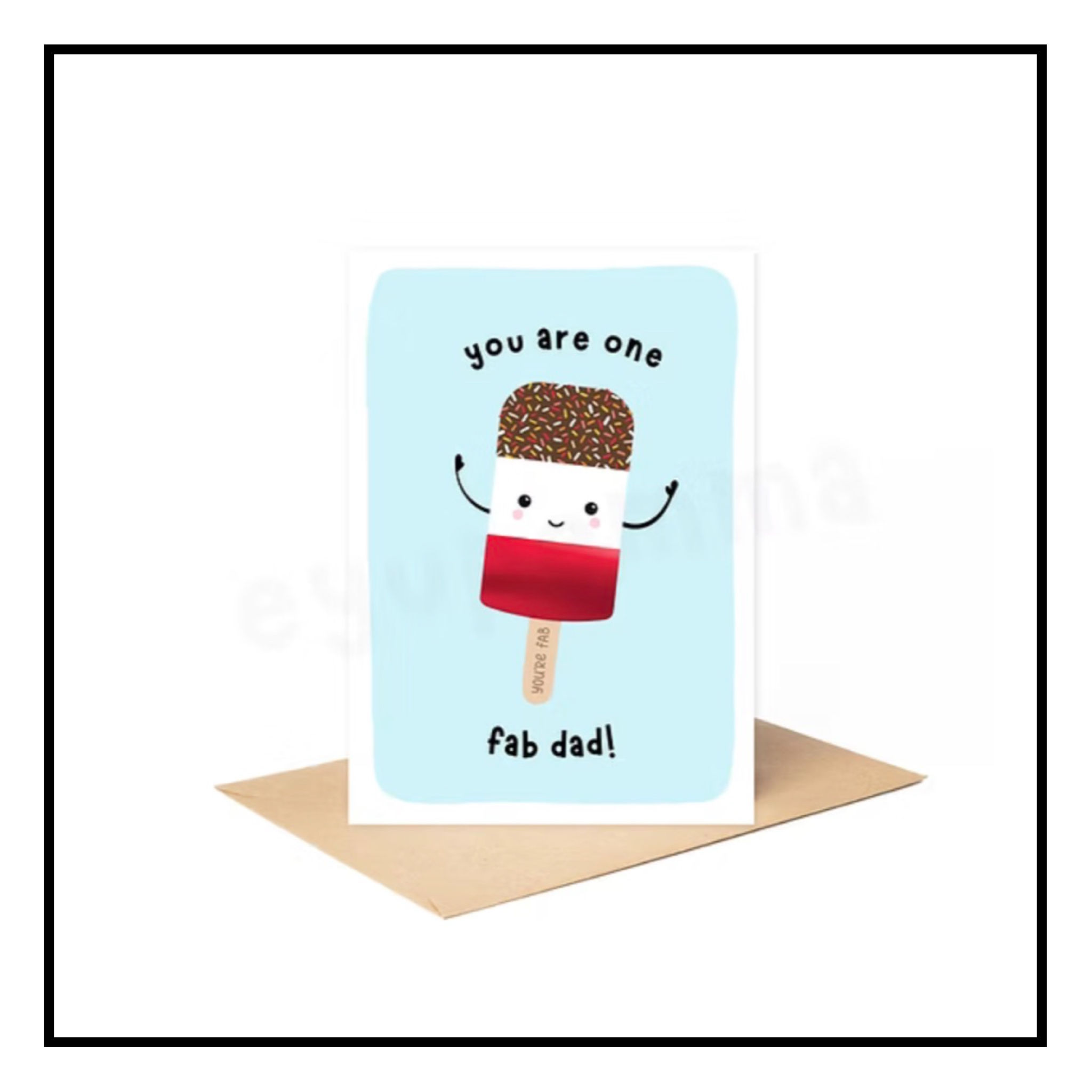 Ey Up Emma 'Fab Dad' Greeting Card