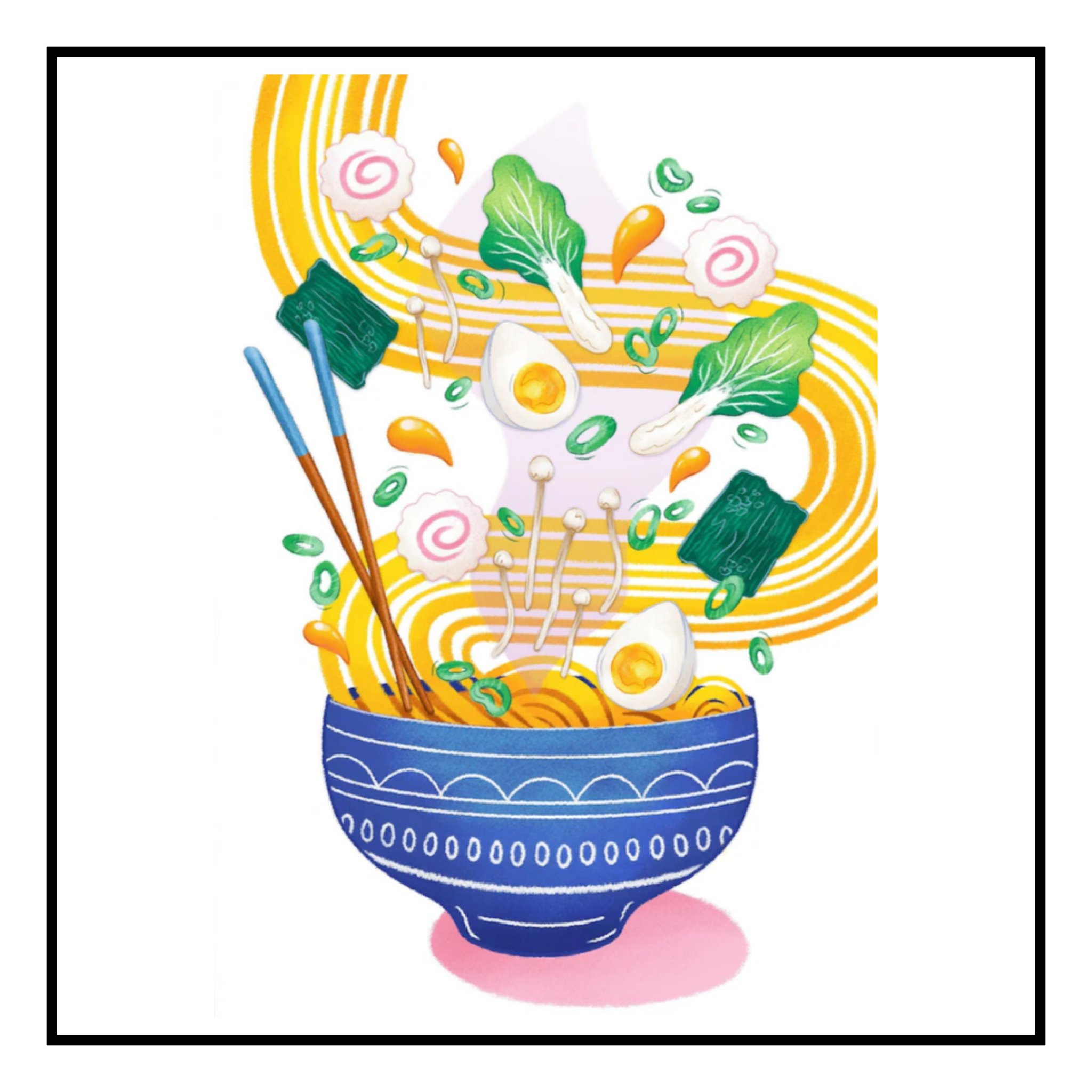 Emily Peet Illustrations Ramen A3 Print