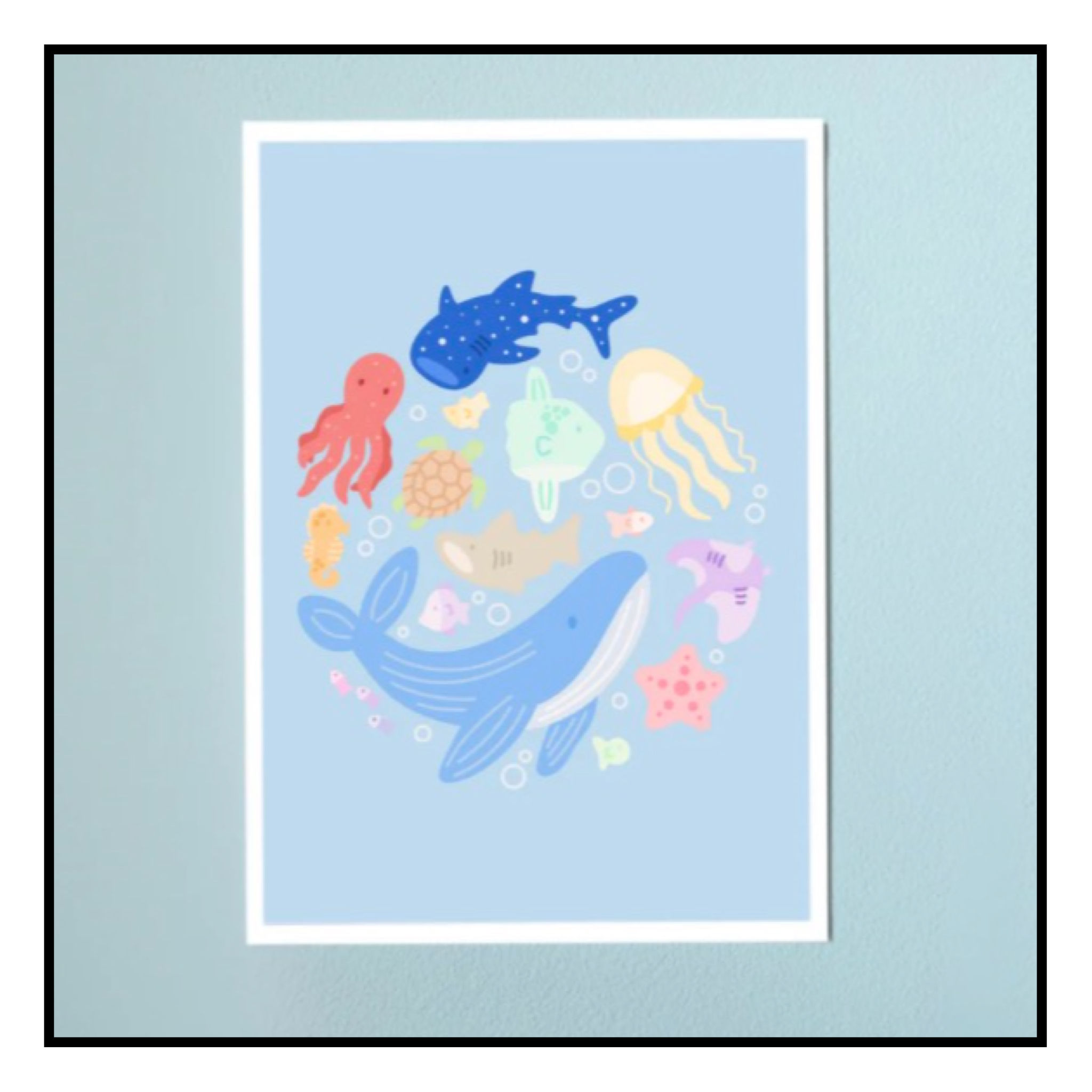 Poppodopolis Sea Creatures Print