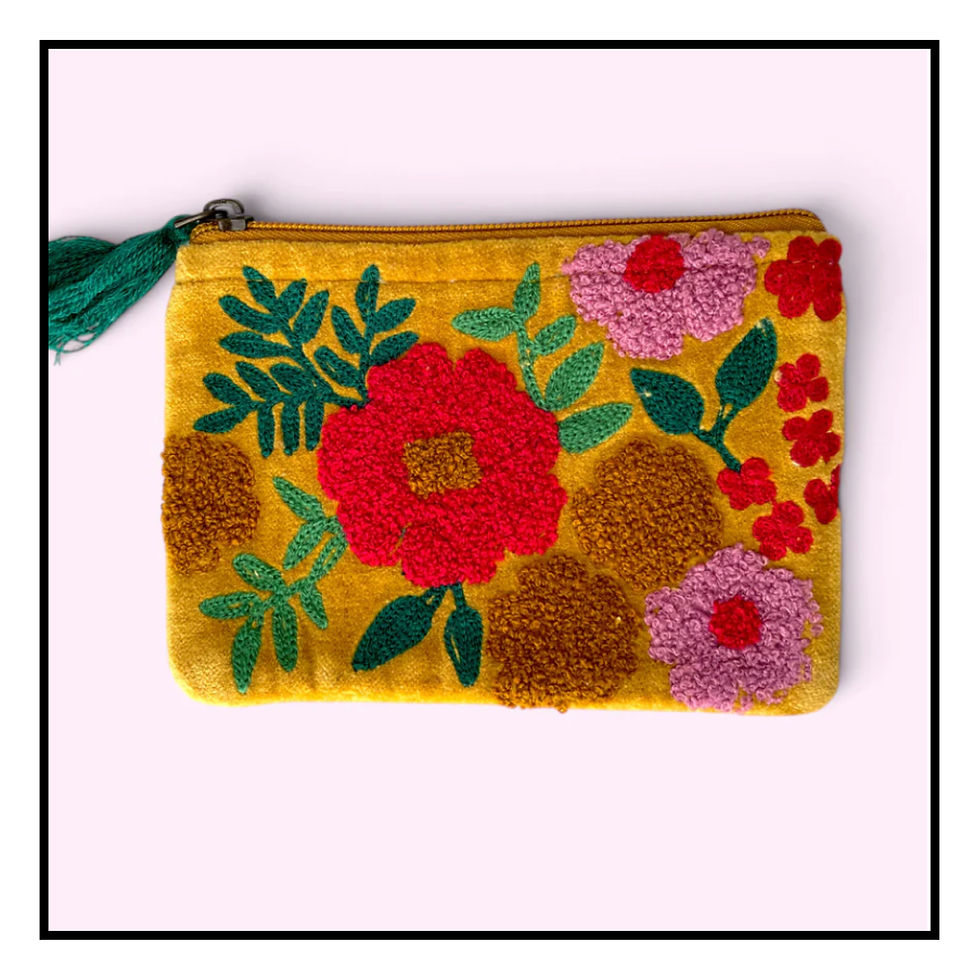 Thumbnail: Hayley And Co Velvet Coin Purse