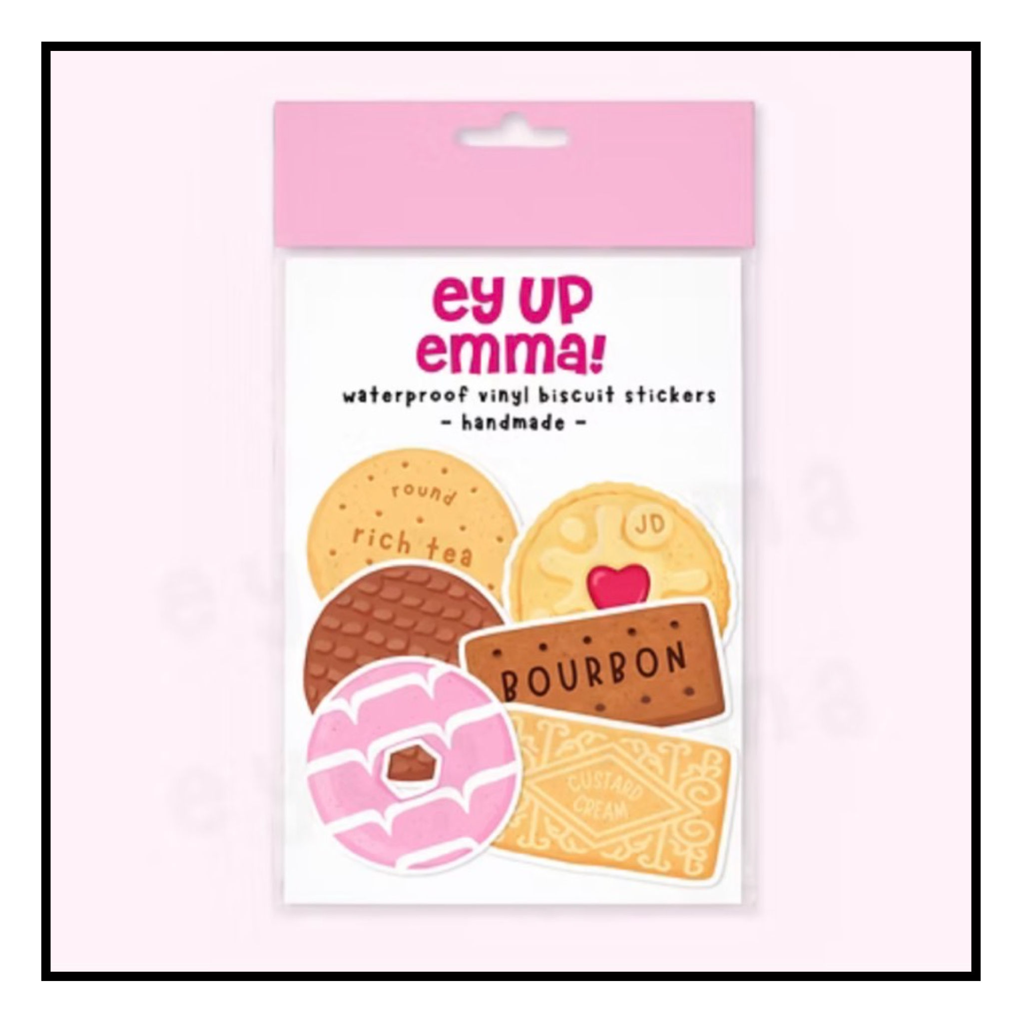Ey up Emma Biscuit Stickers