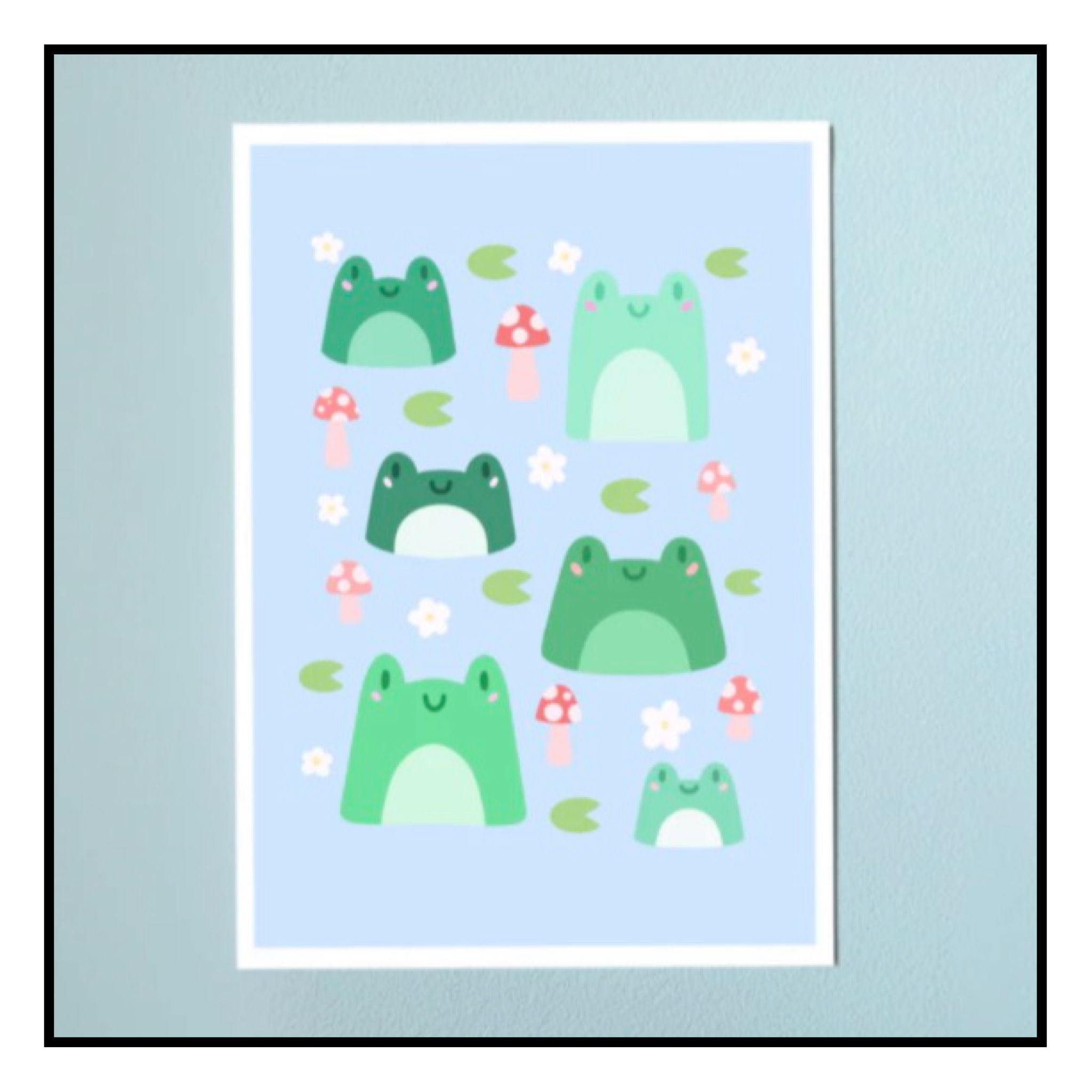 Poppodopolis Frog Friends Print
