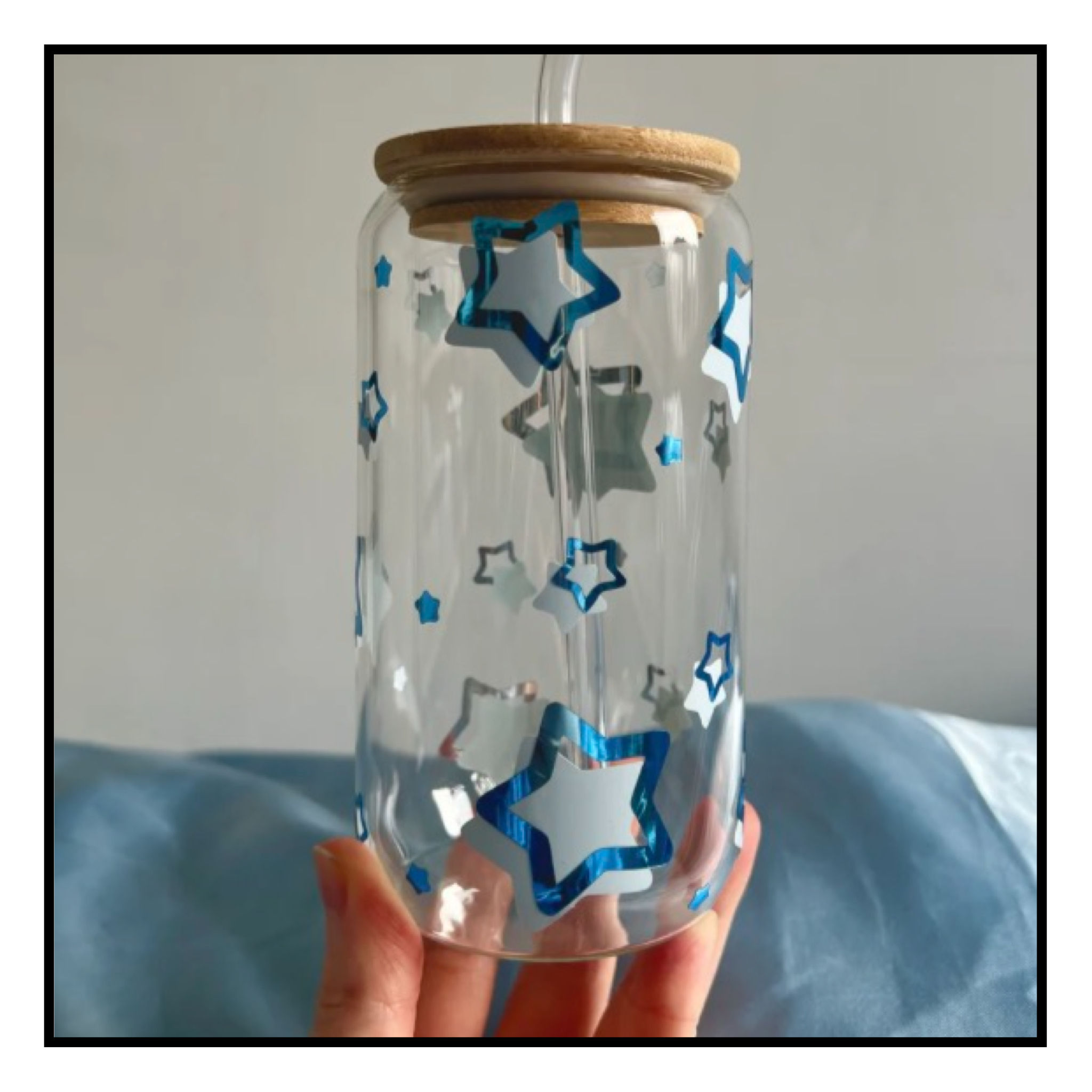 Poppodopolis Blue Stars Can Cup