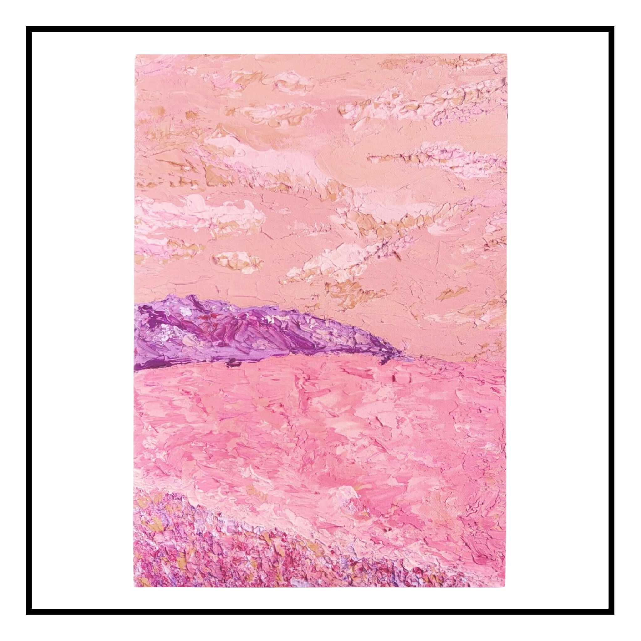 Solstice And Tide 'Pink Horizon' Print