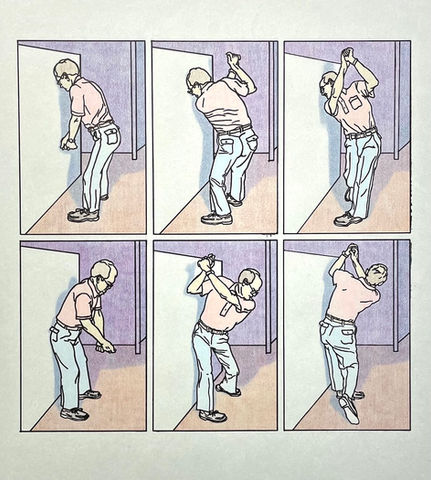 Find Your Centre ink & coloured pencil drawing on toned paper Kyra Henley