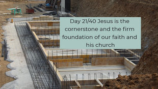 The foundtion of the church is Jesus