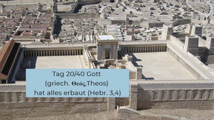 Die Bibel sagt, dass auf dem Tempelberg einst wieder ein Tempel stehen wird. Hesekiel beschreibt in Kapitel 40-48, das genaue Aussehen des zukünftigen 3. Tempels. Hier ist ein Modell dieses Tempels zu sehen