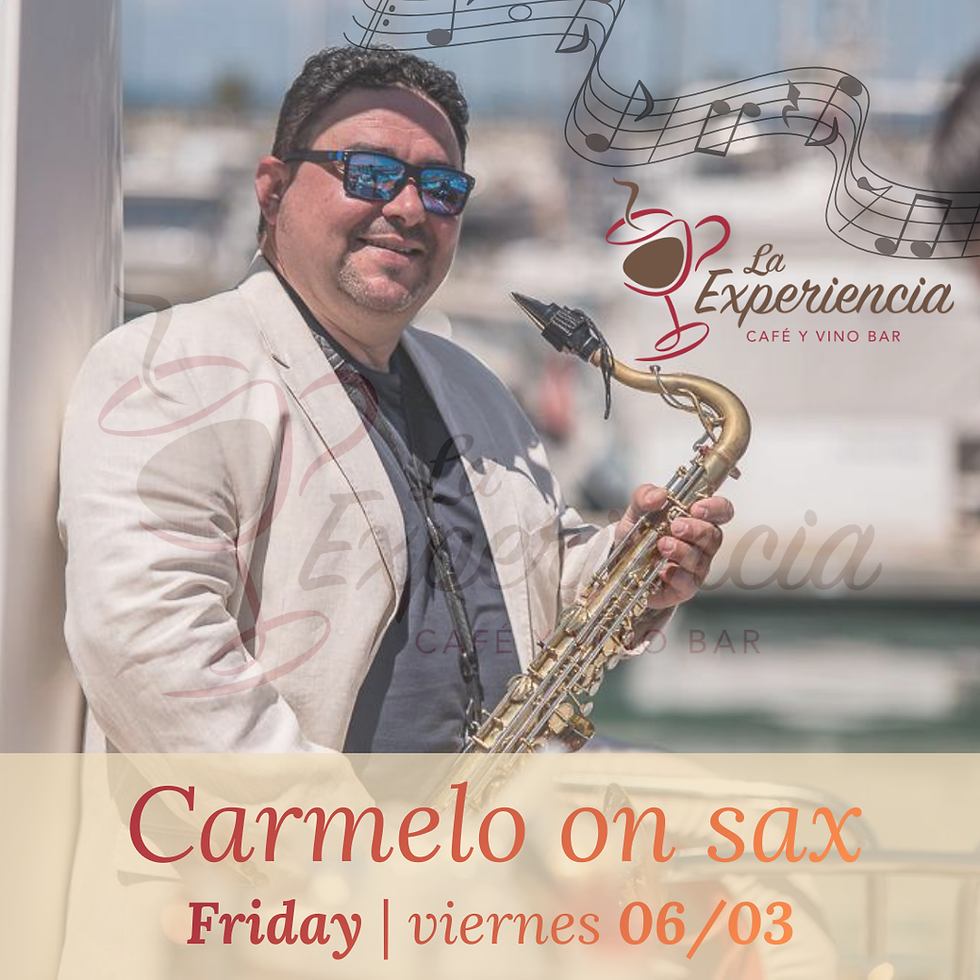 06/03 Saxofonist 🎷🎶🎵 Carmelo Fresneda 😎